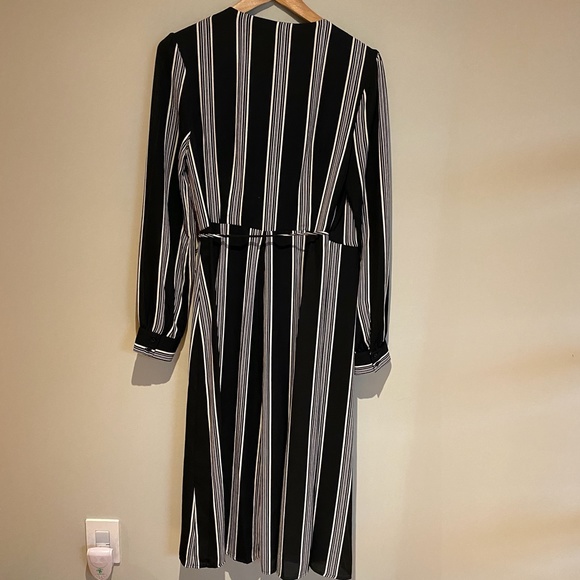 Charles Henry Womens Black & White Striped Dress - Picture 6 of 6